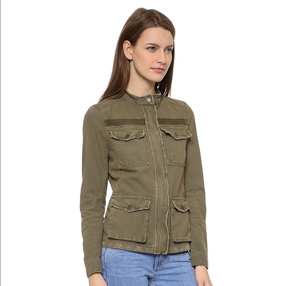 Free People Rumpled Army Jacket - Picture 3 of 6